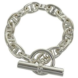 Hermès Hermes Chaine d'Ancre MM Charm Bracelet Prata