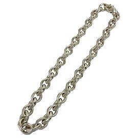Hermès Collar de cadena vintage Hermes en plata 925 Plata