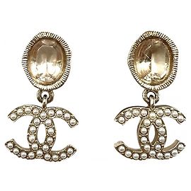 Chanel Drop Earrings in Champagne Gold Golden