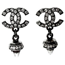 Chanel Silver Drop Ohrringe Silber
