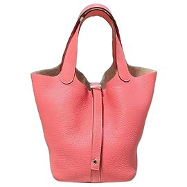 Hermès Picotin Lock 18 em couro rosa Rosa