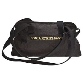 Sonia Rykiel Paris Bolsa de Viagem em Nylon Acolchoado Preto