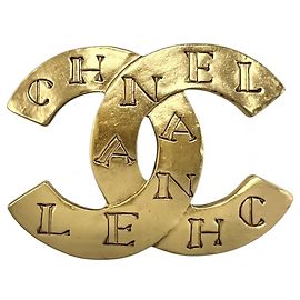 Chanel Vintage Gold Brosche Golden
