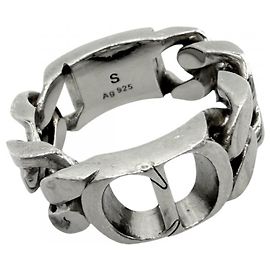 Christian Dior Men's CD Icon Chain Link Band Ring Other