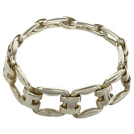 Hermès Hermes Vintage History Charm-Armband Silber
