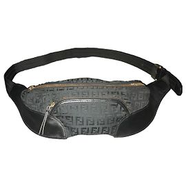 Fendi Zucca Canvas Belt Bag Black