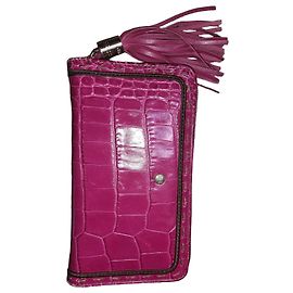 1er flirt Lancel wallet Fuschia Gold hardware