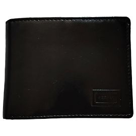 Azzaro Black Leather Bifold Wallet Black