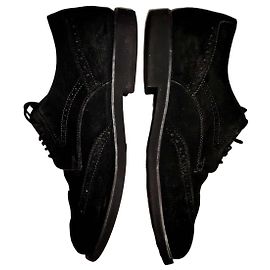 Tod's Black Suede Brogues Black