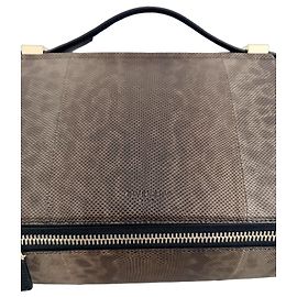 Givenchy Pandora Box Small Shoulder Bag in Brown Lizard Skin Brown