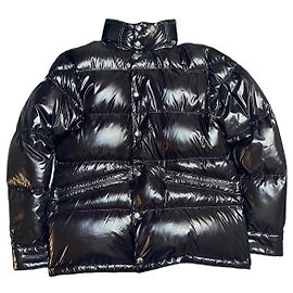 Moncler Rateau Shiny Black Puffer Jacket Black
