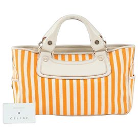 Céline Bolsa Celine Kobe Daimaru Laranja Cru