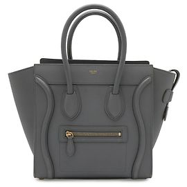 Céline Bolsa CELINE Luggage Micro Shopper Tote Marrom