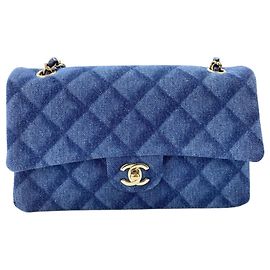 Borsa a tracolla Chanel 25 blu Blu