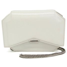 Givenchy Bow Cut Women's Leather Shoulder Bag Eggshell