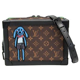 Bolsa de Ombro Louis Vuitton Monogram LV Friend Soft Trunk Marrom Preto