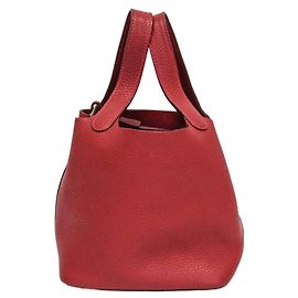 Hermès Hermes Picotin PM Handbag Red