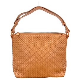 Borsa a Spalla Bottega Veneta Intrecciato Marrone