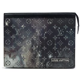 Louis Vuitton Pochette Voyage MM Monogram Galaxy Nero Nero