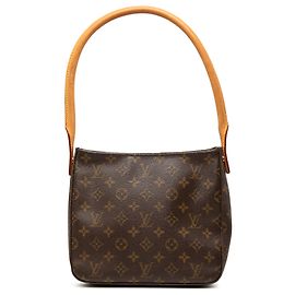 Louis Vuitton Marrom Monogram Looping MM Marrom