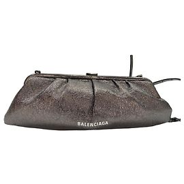 Borsa a Spalla Balenciaga Cloud XL - Silver Argento