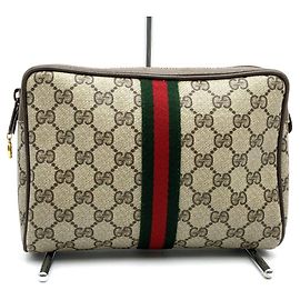 Pochette GUCCI GG Supreme Marron