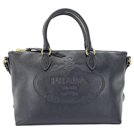 Borsa a 2 modi nera Prada Nero