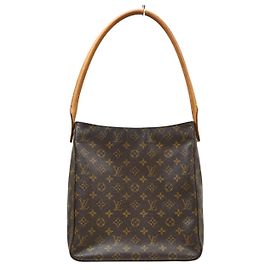 Louis Vuitton Monogram Looping Monogram Canvas GM Marrom