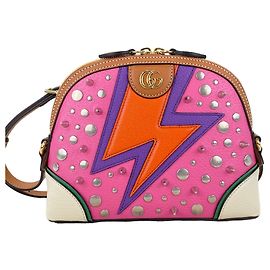 Bolsa de Ombro Gucci Eclair d'Amour Studded Multicor