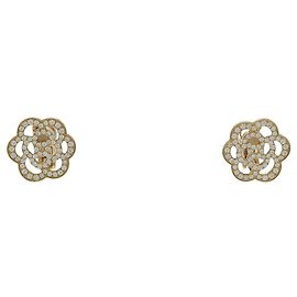 Boucles d'oreilles Camellia Chanel en or rose 18K Autre