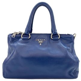 Prada Handtasche 2-Way Blau Blau