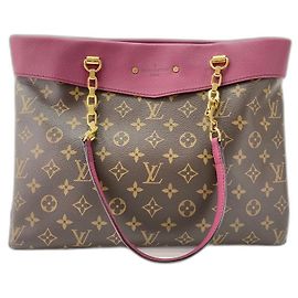 Sac cabas Pallas Shopper Louis Vuitton Marron