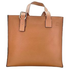 Bolsa de ombro tote Loewe Buckle Zip Marrom