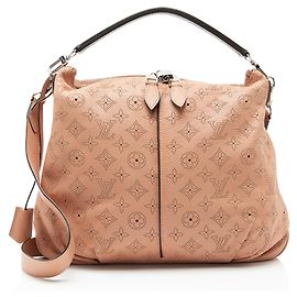 Sac à épaule Louis Vuitton Mahina Leather Selene PM Rose