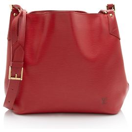 Borsa a Spalla Louis Vuitton Vintage Epi Leather Mandara MM Rosso