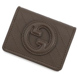 Gucci Interlocking G Blondie Leather Bi-Fold Wallet Grey