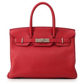 Hermès Bolso Hermes Birkin 30 Rouge Casaque Roja