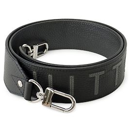 Tracolla in pelle nera Louis Vuitton Nero