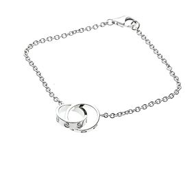 Cartier Love Interlocking 18K Oro Blanco Plata