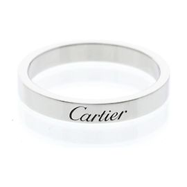 C de Cartier Cartier Ehering Platin 3mm Silber
