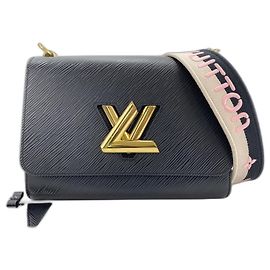 Bolsa de Ombro Louis Vuitton Twist MM Preto