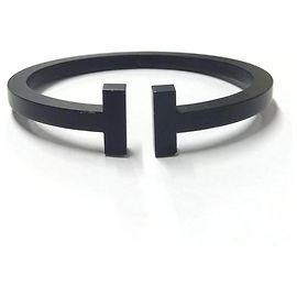 Pulseira com pingente Tiffany & Co. T-Square Preto