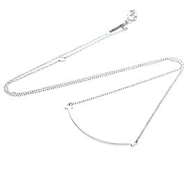 Pendente T Smile Tiffany & Co. in oro bianco 18K Small Argento