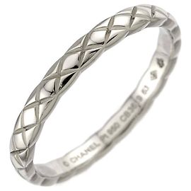 Chanel Coco Crush Small SM #63 Ring in Platinum Other