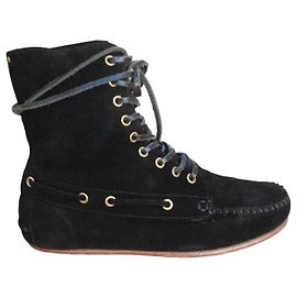 Jerome Dreyfuss Wildleder Stiefeletten Schwarz