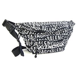 Sac ceinture Wheel de Balenciaga Noir Blanc