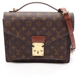 Bolsa 2-Way Louis Vuitton Monceau Marrom