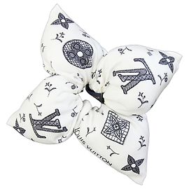 Louis Vuitton Fleur Piqué Scrunchie White Other