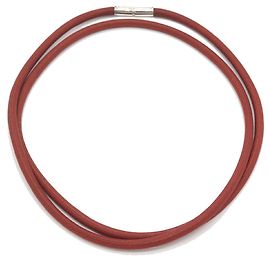 Hermès Collana Choker Rossa Hermes Argento Rosso
