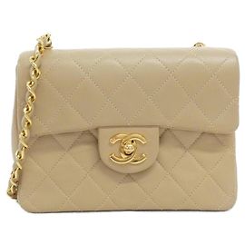 Bolsa de Ombro Chanel 1115 Bege Bege
